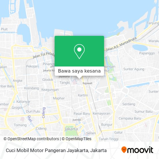 Peta Cuci Mobil Motor Pangeran Jayakarta