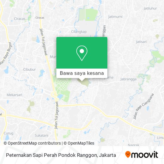 Peta Peternakan Sapi Perah Pondok Ranggon