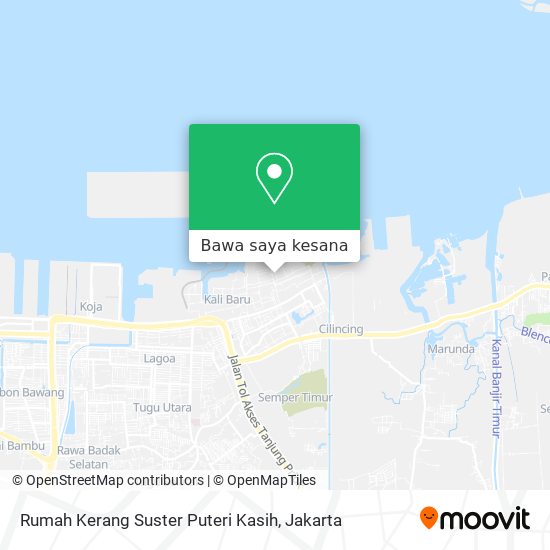 Peta Rumah Kerang Suster Puteri Kasih