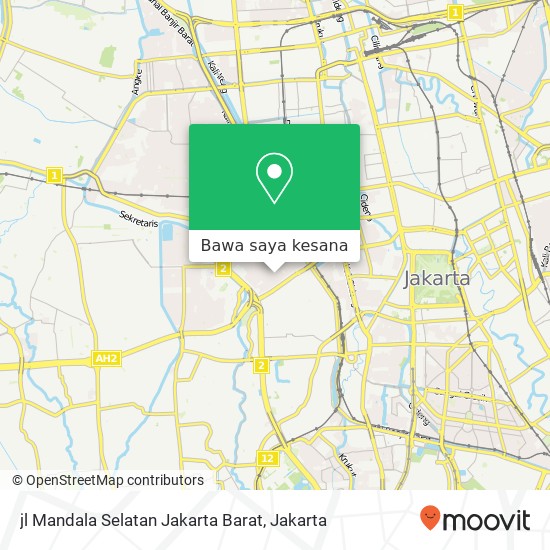 Peta jl Mandala Selatan Jakarta Barat