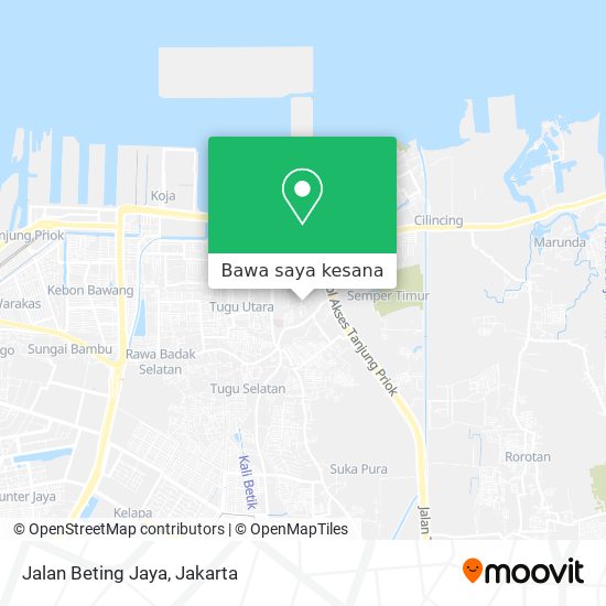 Peta Jalan Beting Jaya