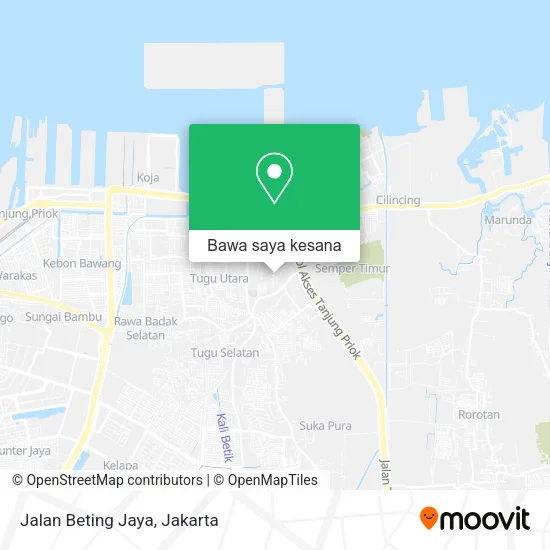 Peta Jalan Beting Jaya
