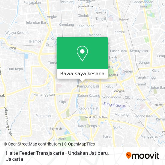 Peta Halte Feeder Transjakarta - Undakan Jatibaru