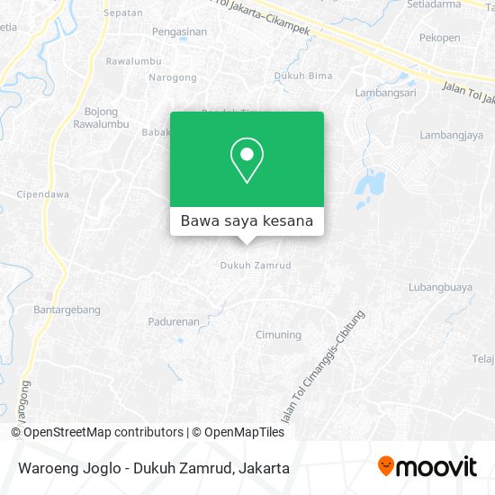 Peta Waroeng Joglo - Dukuh Zamrud