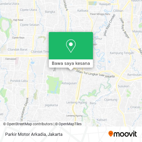 Peta Parkir Motor Arkadia