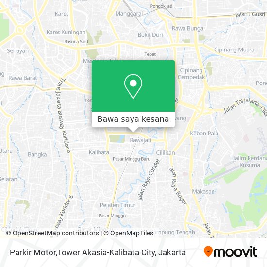 Peta Parkir Motor,Tower Akasia-Kalibata City