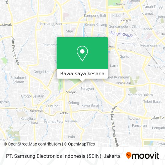 Peta PT. Samsung Electronics Indonesia (SEIN)
