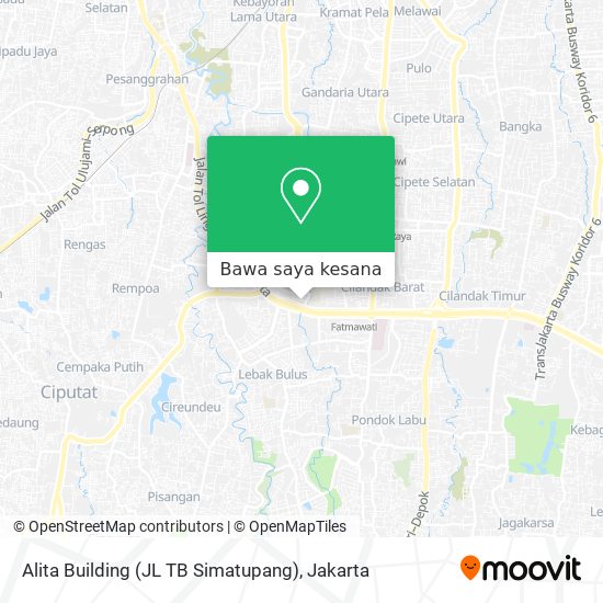 Peta Alita Building (JL TB Simatupang)