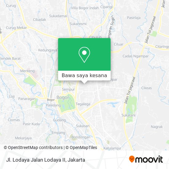 Peta Jl. Lodaya Jalan Lodaya II