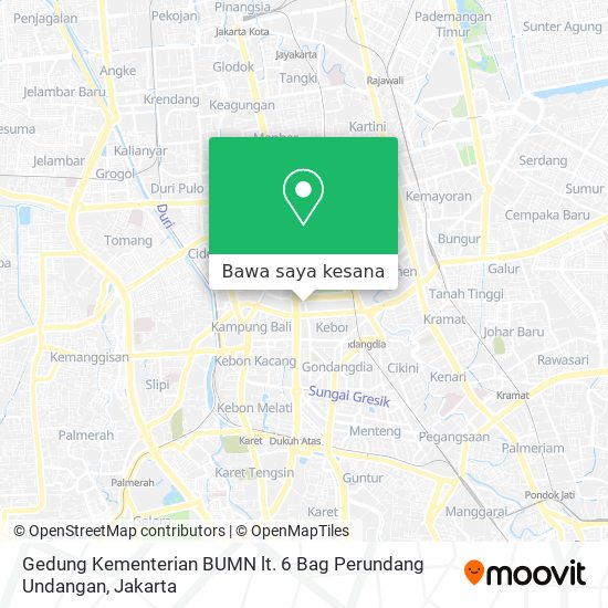 Peta Gedung Kementerian BUMN lt. 6 Bag Perundang Undangan