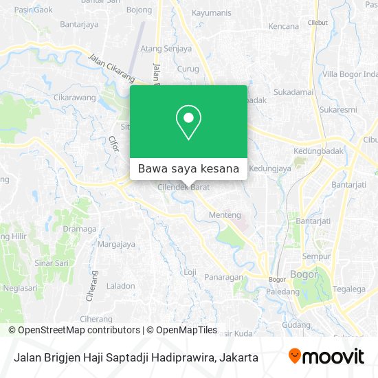 Peta Jalan Brigjen Haji Saptadji Hadiprawira