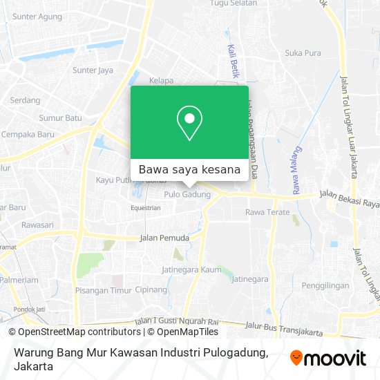 Peta Warung Bang Mur Kawasan Industri Pulogadung