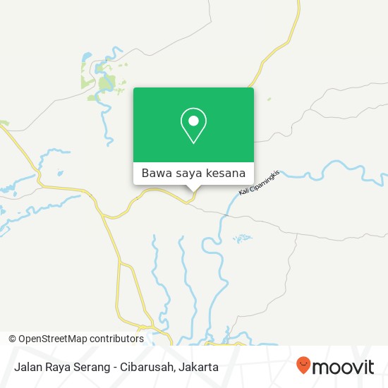 Peta Jalan Raya Serang - Cibarusah