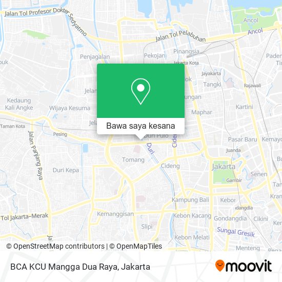 Peta BCA KCU Mangga Dua Raya