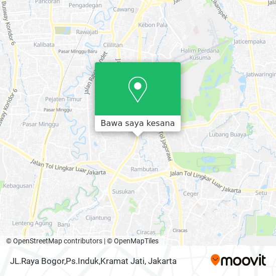 Peta JL.Raya Bogor,Ps.Induk,Kramat Jati