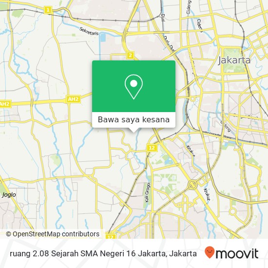 Peta ruang 2.08 Sejarah SMA Negeri 16 Jakarta