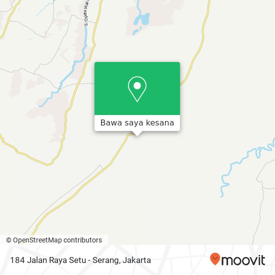 Peta 184 Jalan Raya Setu - Serang