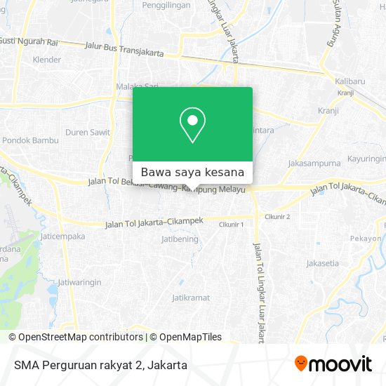 Peta SMA Perguruan rakyat 2