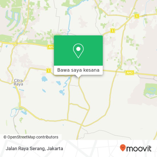 Peta Jalan Raya Serang