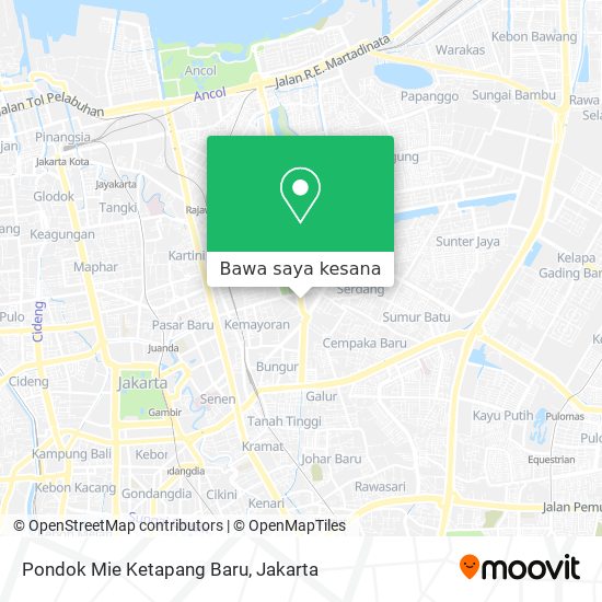 Peta Pondok Mie Ketapang Baru