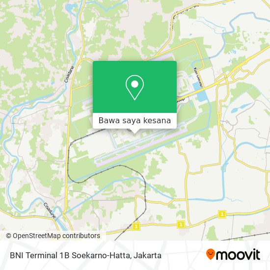 Peta BNI Terminal 1B Soekarno-Hatta