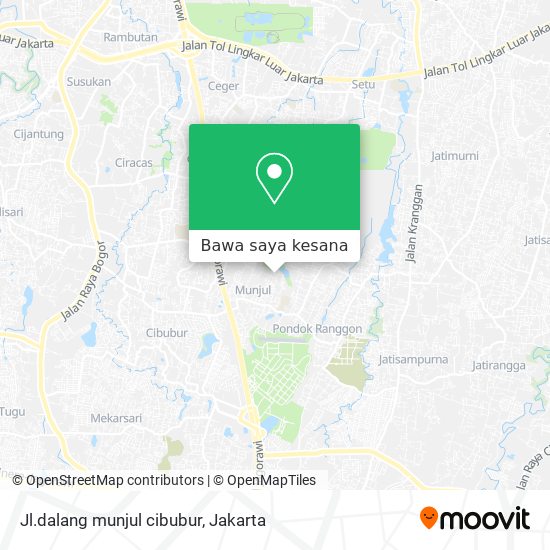 Peta Jl.dalang munjul cibubur