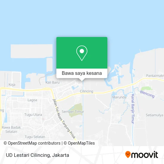 Peta UD Lestari Cilincing