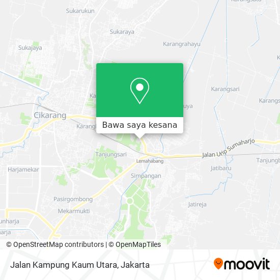 Peta Jalan Kampung Kaum Utara