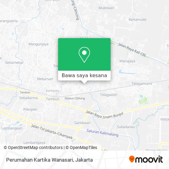 Peta Perumahan Kartika Wanasari