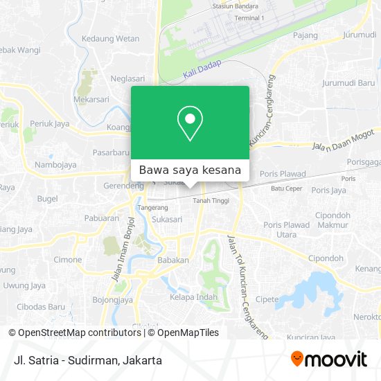 Peta Jl. Satria - Sudirman