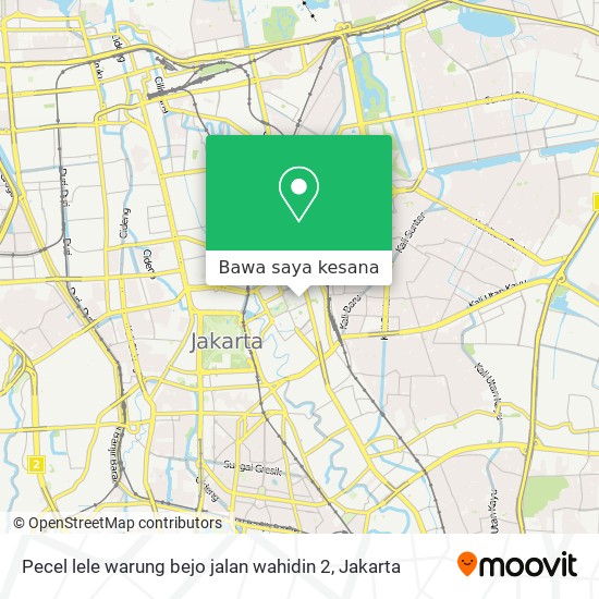 Peta Pecel lele warung bejo jalan wahidin 2