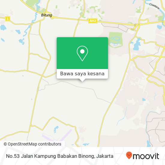 Peta No.53 Jalan Kampung Babakan Binong