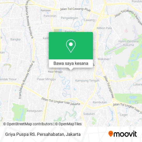 Peta Griya Puspa RS. Persahabatan