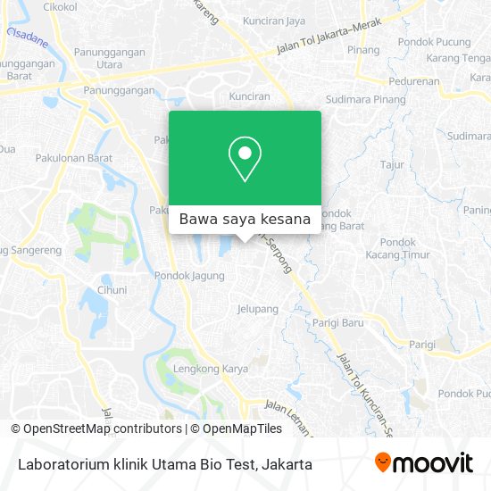 Peta Laboratorium klinik Utama Bio Test