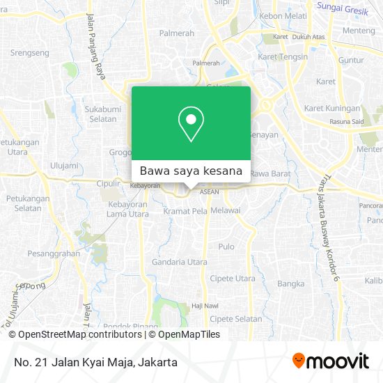 Peta No. 21 Jalan Kyai Maja