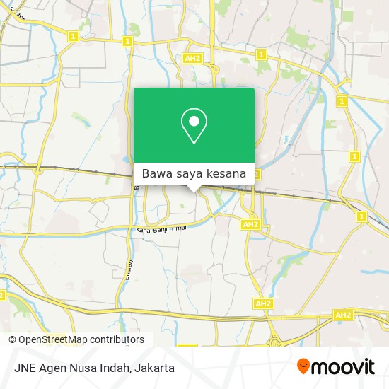 Peta JNE Agen Nusa Indah