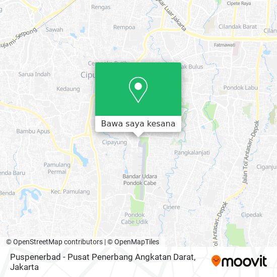 Peta Puspenerbad - Pusat Penerbang Angkatan Darat