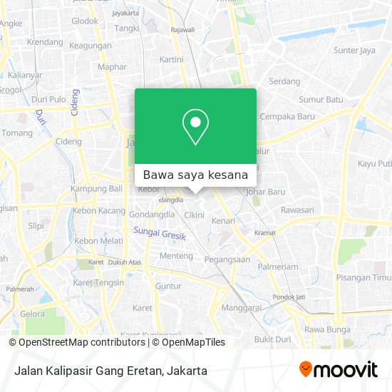 Peta Jalan Kalipasir Gang Eretan