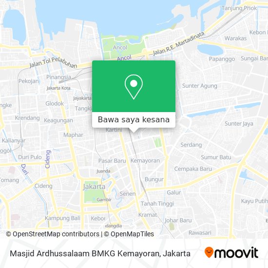 Peta Masjid Ardhussalaam BMKG Kemayoran