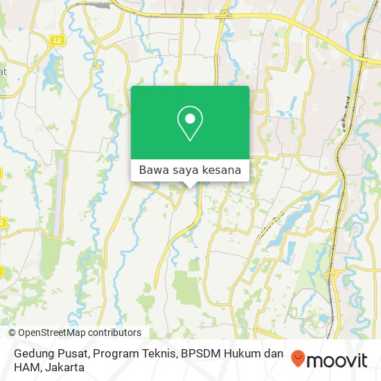 Peta Gedung Pusat, Program Teknis, BPSDM Hukum dan HAM