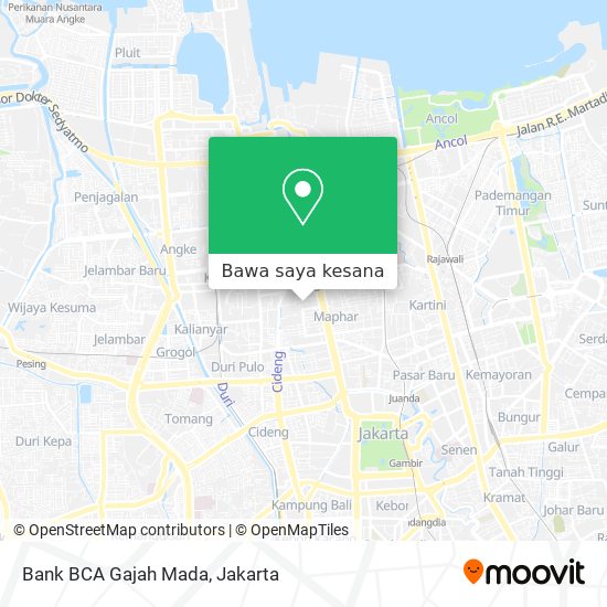 Peta Bank BCA Gajah Mada