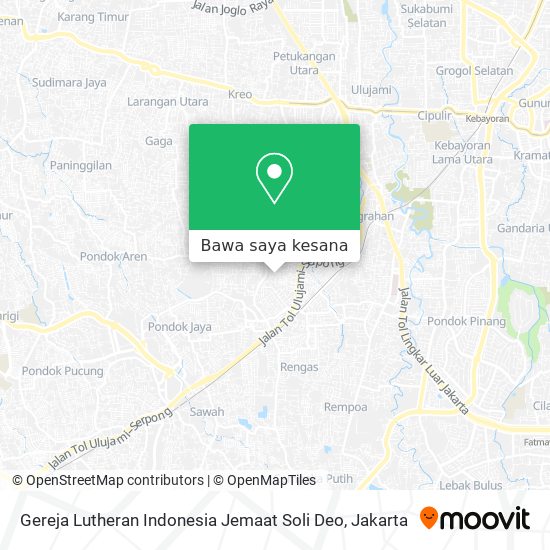 Peta Gereja Lutheran Indonesia Jemaat Soli Deo