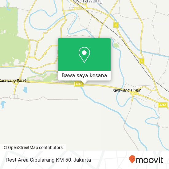 Peta Rest Area Cipularang KM 50