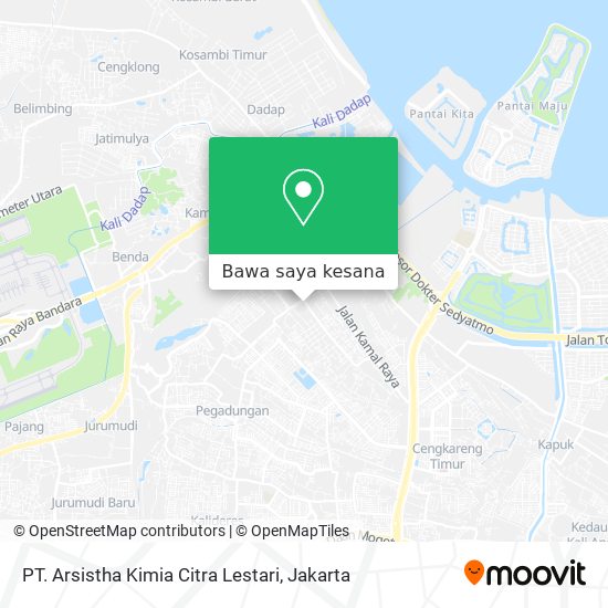 Peta PT. Arsistha Kimia Citra Lestari