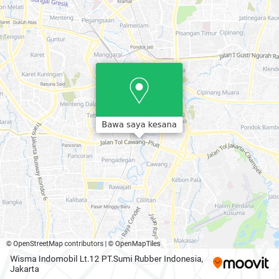 Peta Wisma Indomobil Lt.12 PT.Sumi Rubber Indonesia