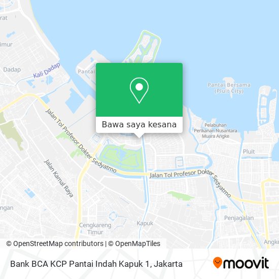 Peta Bank BCA KCP Pantai Indah Kapuk 1