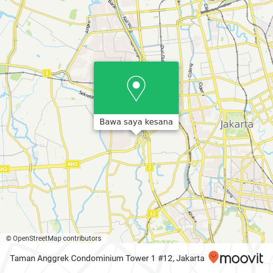 Peta Taman Anggrek Condominium Tower 1 #12
