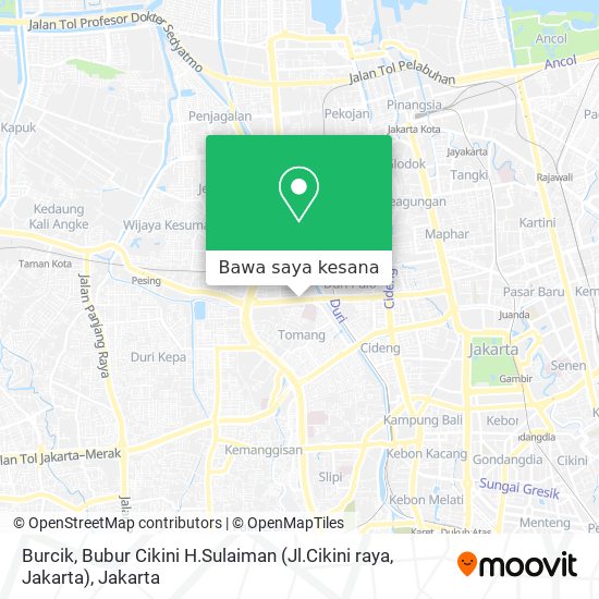 Peta Burcik, Bubur Cikini H.Sulaiman (Jl.Cikini raya,  Jakarta)