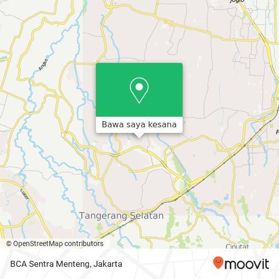 Peta BCA Sentra Menteng