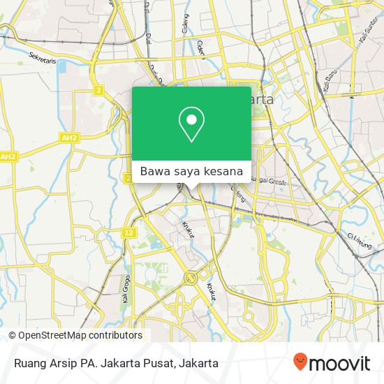 Peta Ruang Arsip PA. Jakarta Pusat